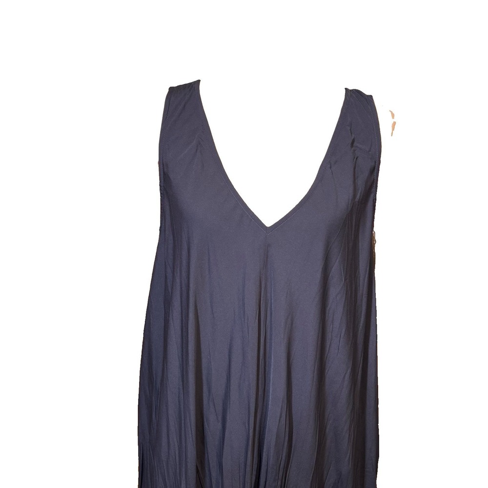 Soft Surroundings Mizu Dress Navy Blue Size X-Large Relaxed Fit Lightweight - Picture 6 of 8